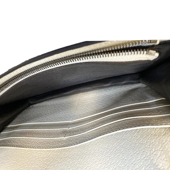 Gucci Web Queen Margaret Mini GG Supreme Canvas Chain Wallet Beige - Picture 11 of 12